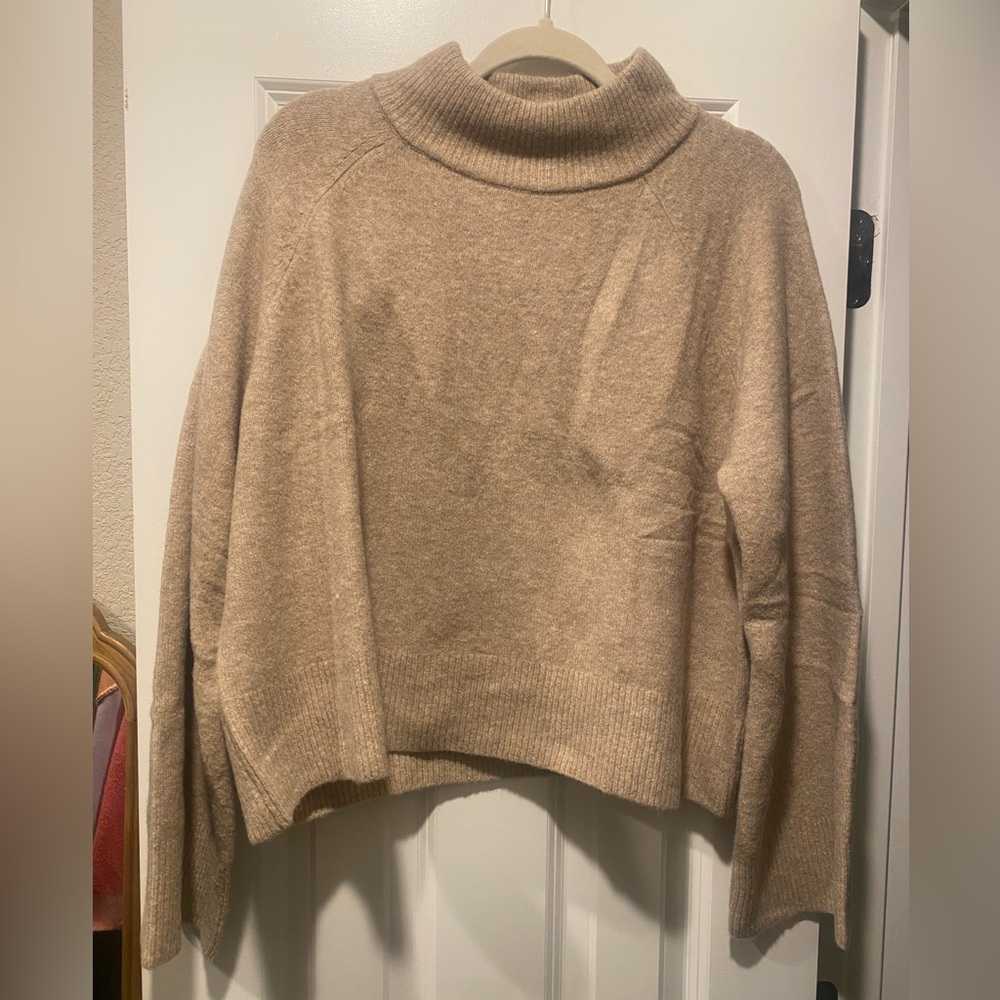 Universal Thread Mock Neck Cropped Sweater